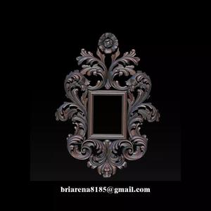 3D Frame - Wood Carving STL Model for CNC Router