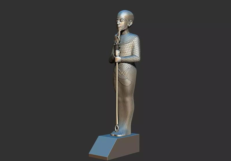 Statue of the Egyptian god Ptah 3d printable model
