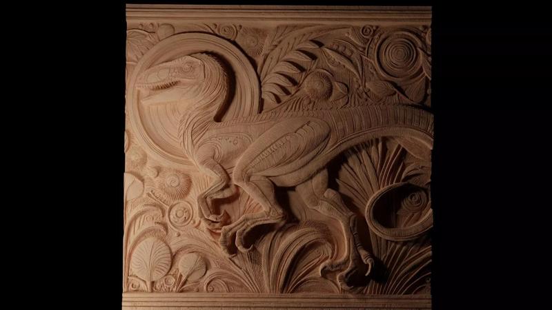 Oviraptor CNC 3d Print High Relief Sand Casting