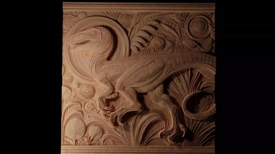 Oviraptor CNC 3d Print High Relief Sand Casting