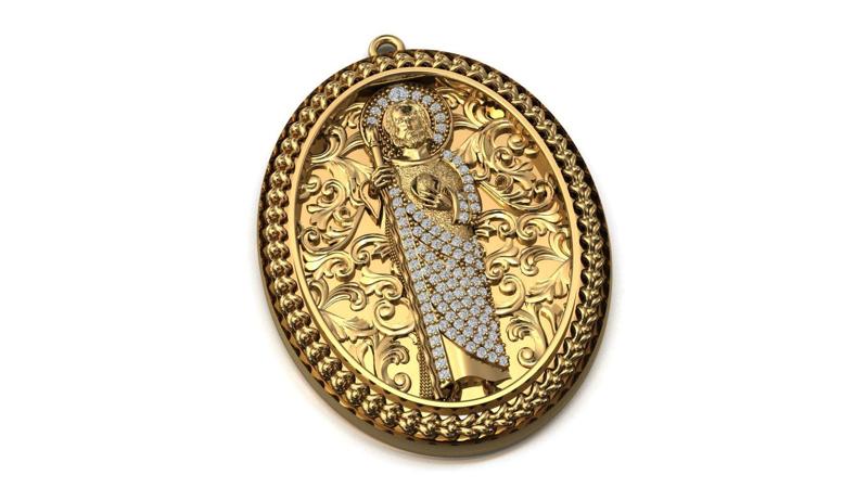 St. Jude Pendant – High Detail 3D Print Model (STL/3DM)