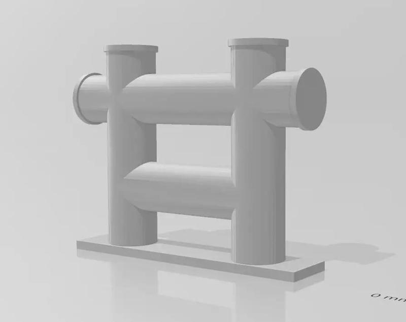 A hawse for a tugboat model