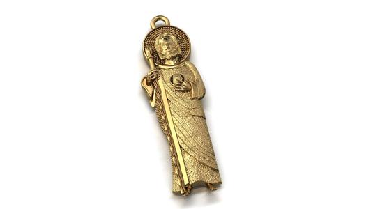 St. Jude Pendant – High Detail 3D Print Model (STL/3DM)