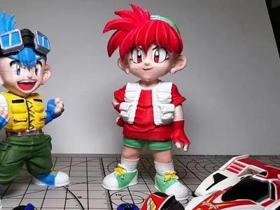 Mini 4WD Let's & Go!! Retsu Seiba Figurine, Matches Tomica Mini 4WD Models, Tamiya Mini 4WD, Auldey Mini 4WD
