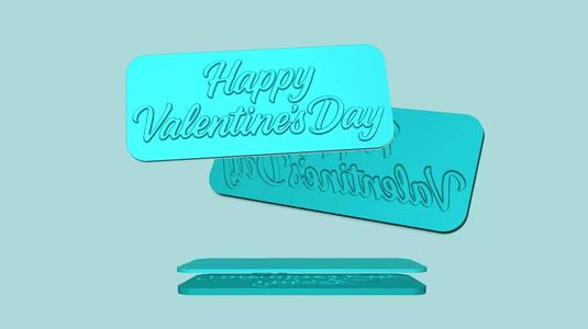 Happy Valentines Day - Phrase Mold - Maker Template
