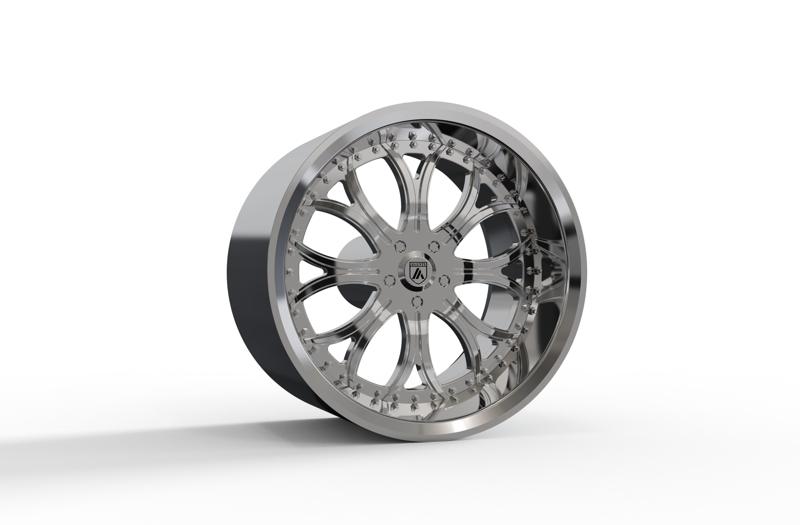 ASANTI AF154 WHEEL 3D MODEL