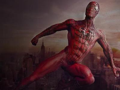 Spiderman statue