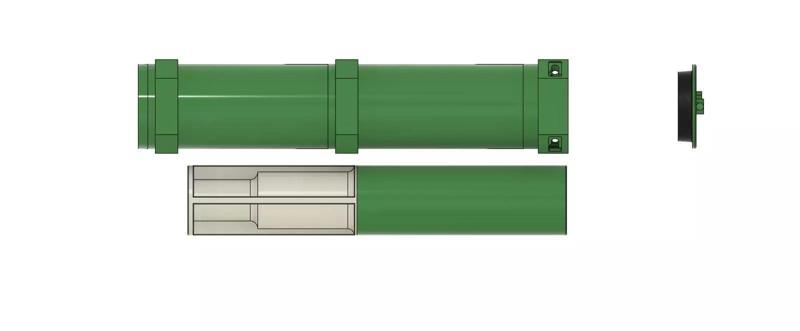 120mm tank shell transport case