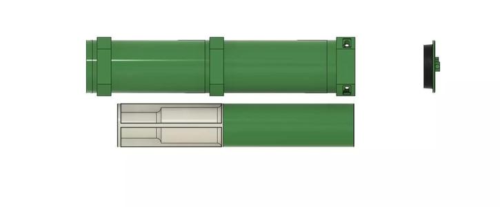 120mm tank shell transport case