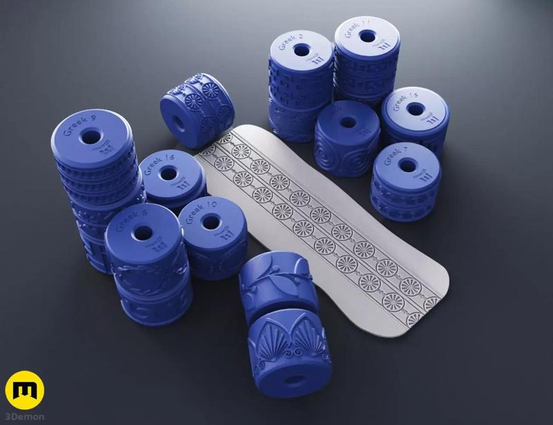 Texture Rollers Greek Patterns