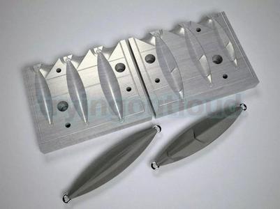 10-15-20 GR Flat Fall Slug MEtal Jig Mold