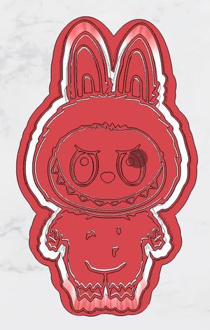 Labubu Fondant Cookie Cutter & Stamp