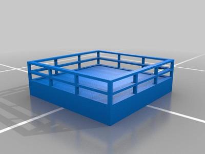 Wrestling ring for Lego size figures