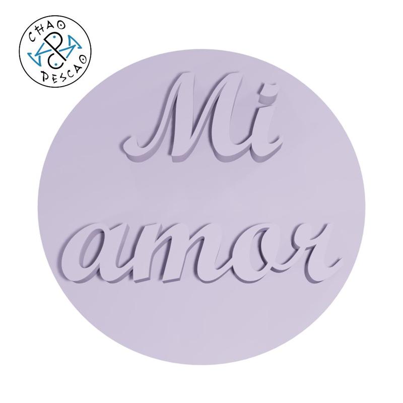 Mi Amor - Stamp (2) - Embossed + Debossed - Cookie Cutter - Fondant - Polymer Clay