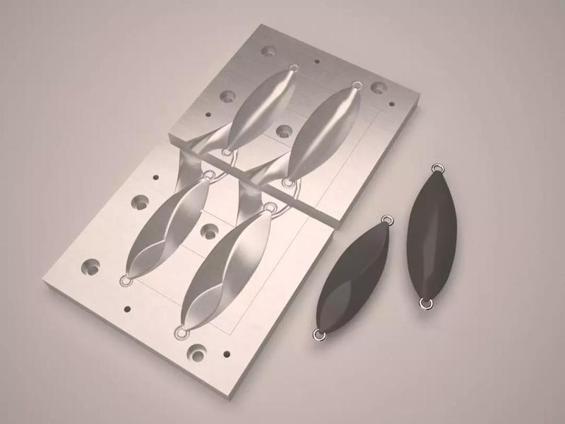 20-80 GR Fall Slug Japanese Metal Jig Mold 3D print bundle pack