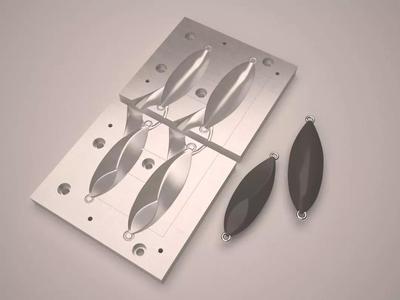 20-80 GR Fall Slug Japanese Metal Jig Mold 3D print bundle pack