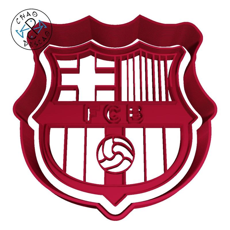Futbol Club Barcelona - Football - Cookie Cutter - Fondant - Polymer Clay