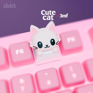 Cute Cat Keycap | 3D Printable Artisan Keycap for Mechanical Keyboards