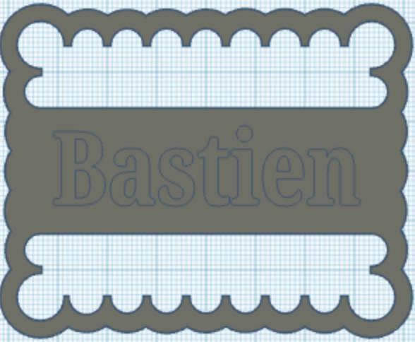 COOKIE CUTTER NAME BASTIEN