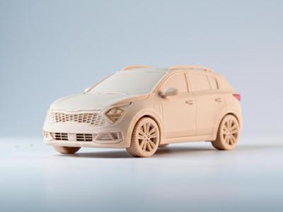 Kia Sportage Hybrid 2022 3D Car Modelvec