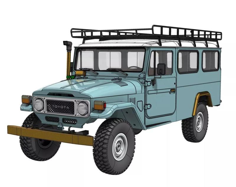 TOYOTA LAND CRUISER FJ45 TROOPY 3D PRINT RC BODY STL FILE