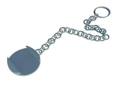 cipollawatch metal keychain with circle