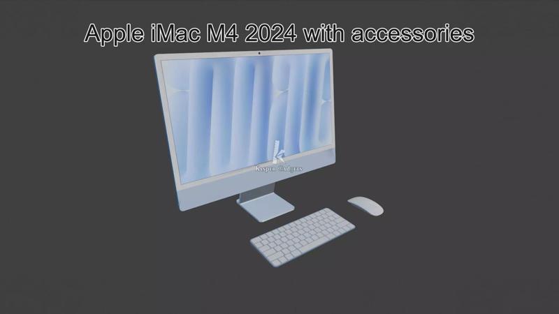 Apple iMac M4 2024 Blue Green Pink Purple Silver Yellow Orange