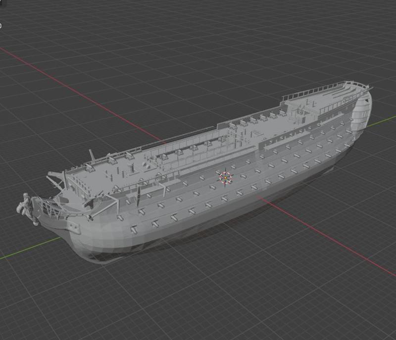 Naval Action - L'Océan 3D Model MINI KIT