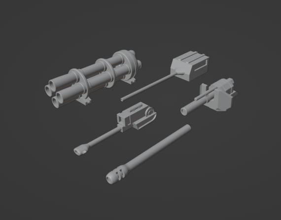 Gaslands Cannon Seven Set