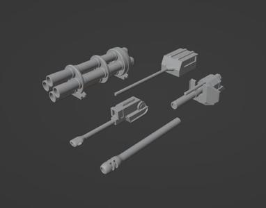 Gaslands Cannon Seven Set