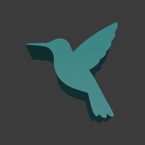 Hummingbird Meeple Silhouette – 3D Printable Game Token