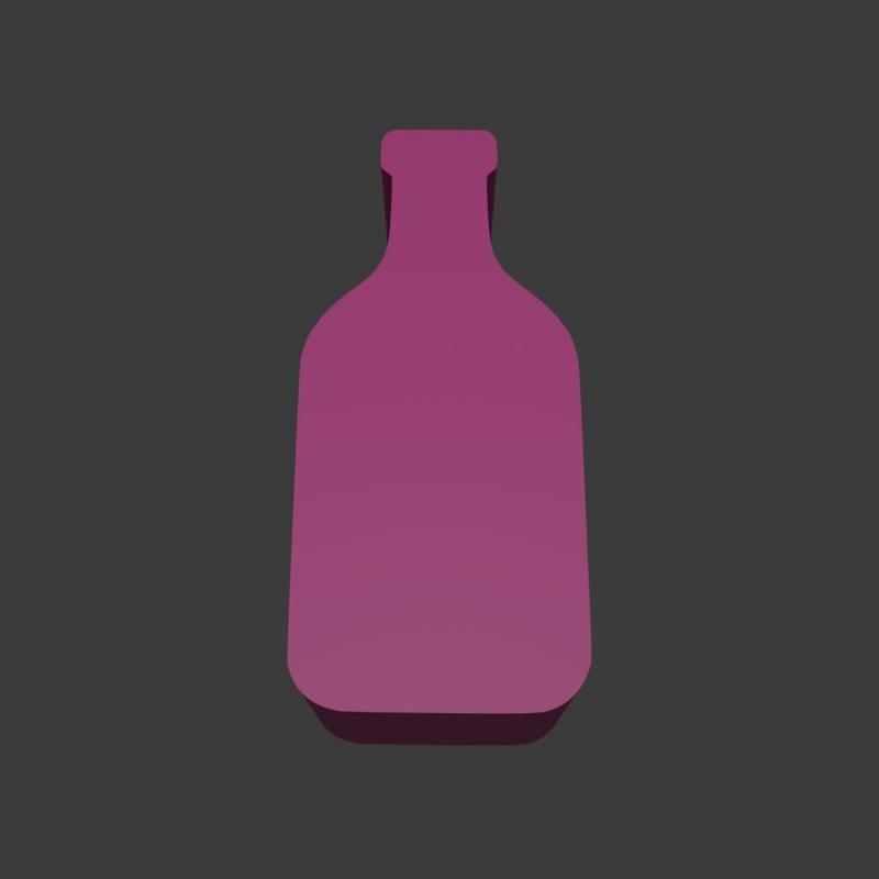 Bottle Symbol Meeple Silhouette – 3D Printable Game Token