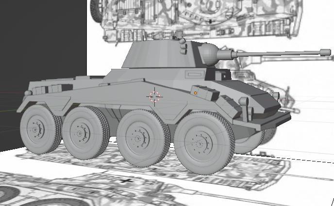 WW II Sdkfz 234/2