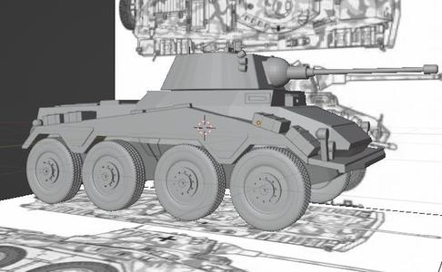 WW II Sdkfz 234/2