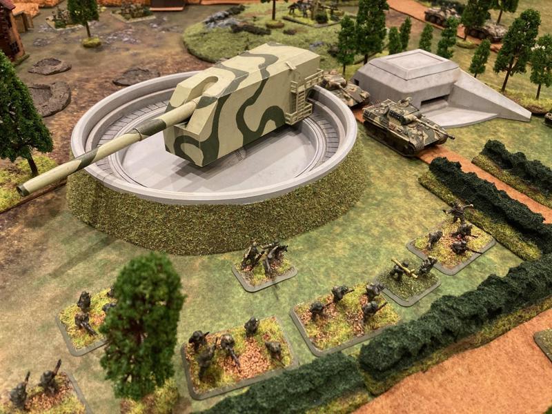 15mm scale German 38cm gun emplacement and bunker