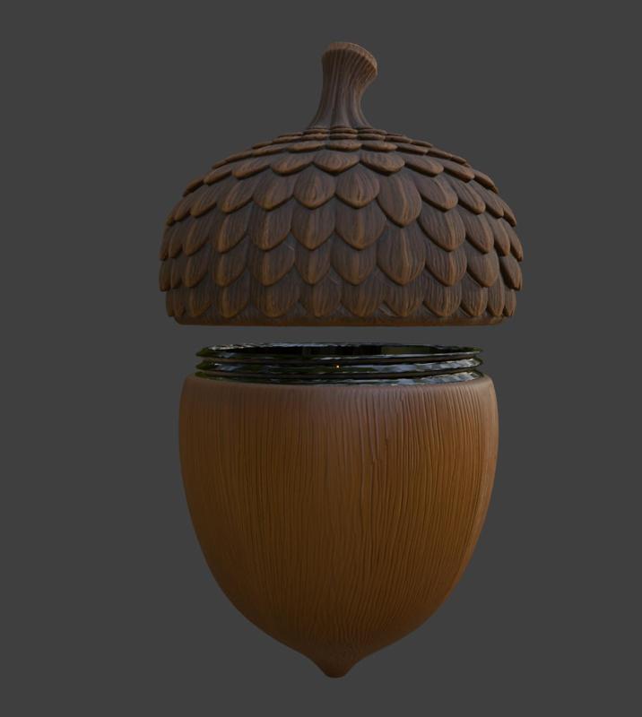 🌰 Acorn Trinket Box