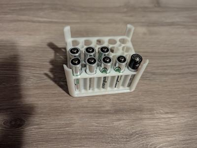 Stackable battery holders