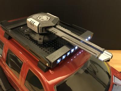 RC crawler roof-mount sci-fi cannon 3D print model