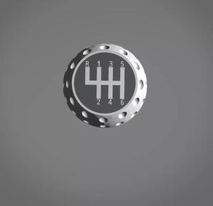 Universal 3D Printable Golf Ball Style 6Spd Gear Knob