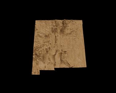 Topographic Map of New Mexico – 3D Terrain