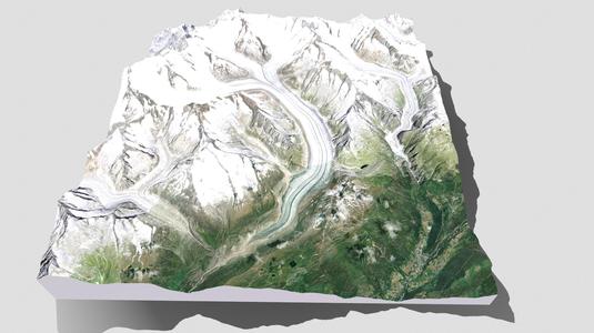 The Aletsch Glacier Bernese Alps Switzerland