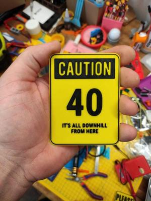 Birthday sign 40