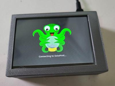 Perfect match Raspberry Pi 3B + Waveshare 3.5 inch Touch LCD enclosure (case) for Octopi