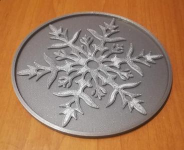 Snowflake coaster