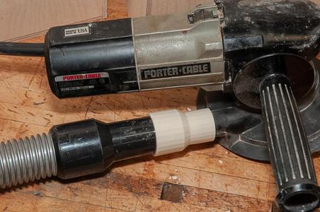 Shop vac hose adapter for Fein 35mm to 1"
