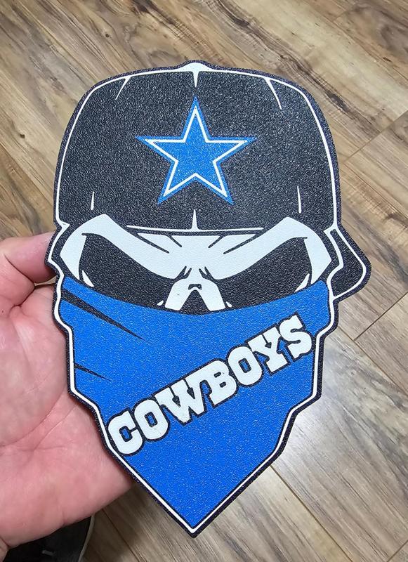 Cowboys skull backwards hat