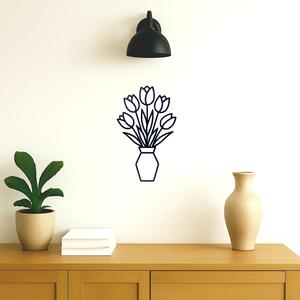 Flower-shaped wall decoration (flower pot)