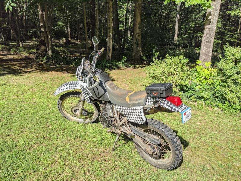 KLR250 License Plate Mount