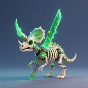 skeleton dinosaur