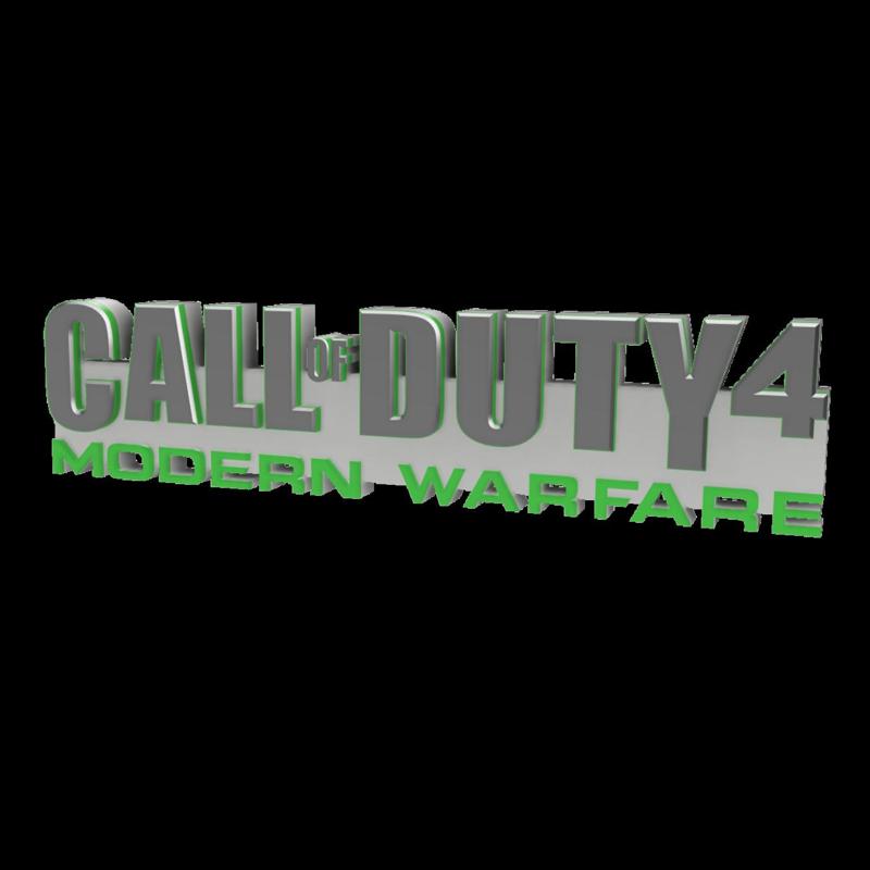 3D MULTICOLOR LOGO/SIGN - CALL OF DUTY 4: Modern Warfare